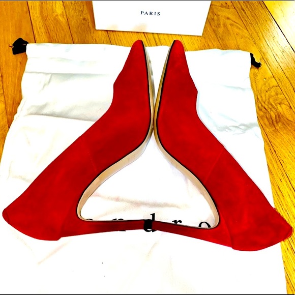 SANDRO Suede Red Classic Heels EU40 made in France - Picture 11 of 12